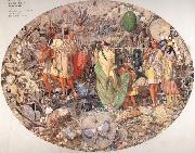 Richard  Dadd Contradiction:Oberon and Titania oil on canvas